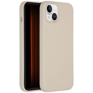 Accezz Liquid Silicone Backcover iPhone 15 Plus - Stone