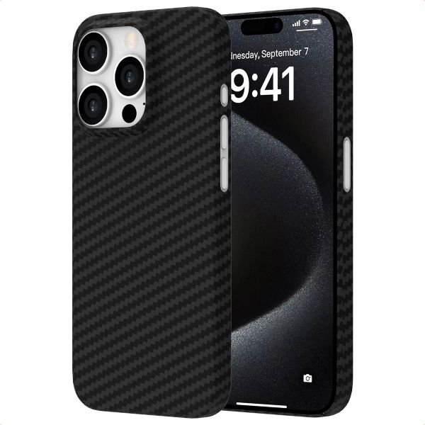 Accezz MagSafe Kevlar Backcover Apple iPhone 15 Pro - Black