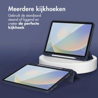 Accezz Smart Silicone Bookcase Apple iPad Air 11 inch (2026) M4 / (2025) M3 / (2024) M2 / Air 5 (2022) / Air 4 (2020) - Donkerblauw