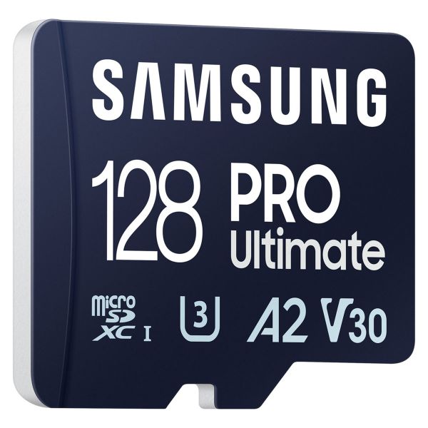 Samsung PRO Ultimate microSD - 128GB - inclusief SD adapter - UHS-I/U3/Full HD/4K UHD