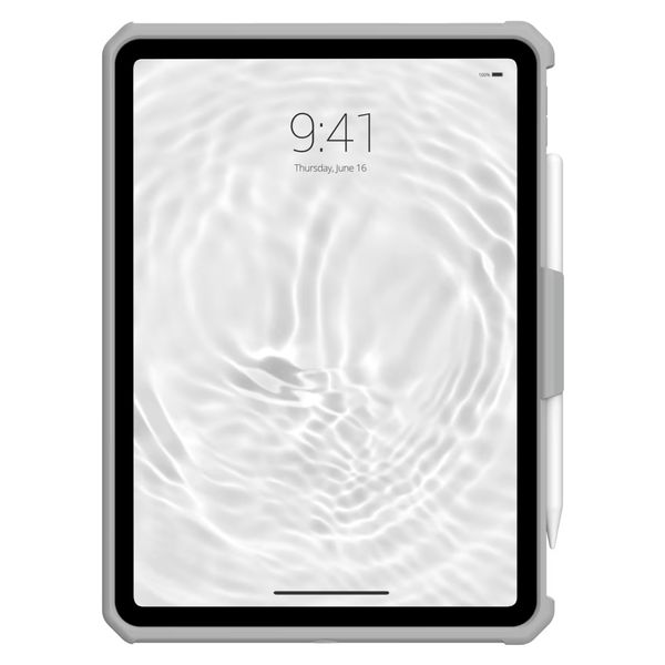 UAG Scout Healthcare backcover met stand en strap in fabrieksverpakking Apple iPad 11 (2025) 11 inch A16 / iPad 10 (2022) 10.9 inch - Wit / Grijs