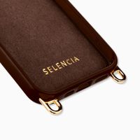 Selencia Rivièra MagSafe Backcover met afneembare haakjes Apple iPhone 14 / 13 - Choco Brown