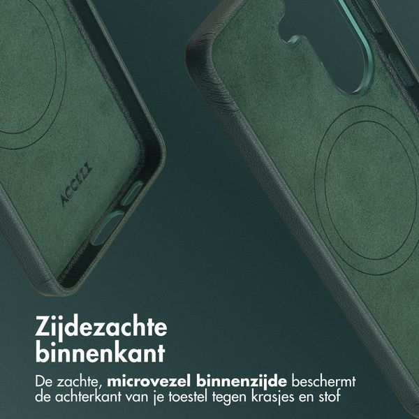 Accezz MagSafe Leather Backcover Samsung Galaxy S26 - Cedar Green