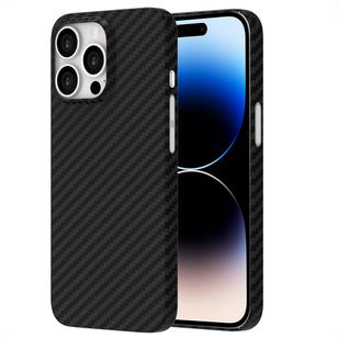 Accezz MagSafe Kevlar Backcover Apple iPhone 14 Pro Max - Zwart