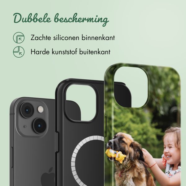 Ontwerp je eigen tough case met MagSafe Apple iPhone 14 - Zwart