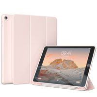 Accezz Smart Silicone Bookcase iPad 9 (2021) 10.2 inch / iPad 8 (2020) 10.2 inch / iPad 7 (2019) 10.2 inch - Roze