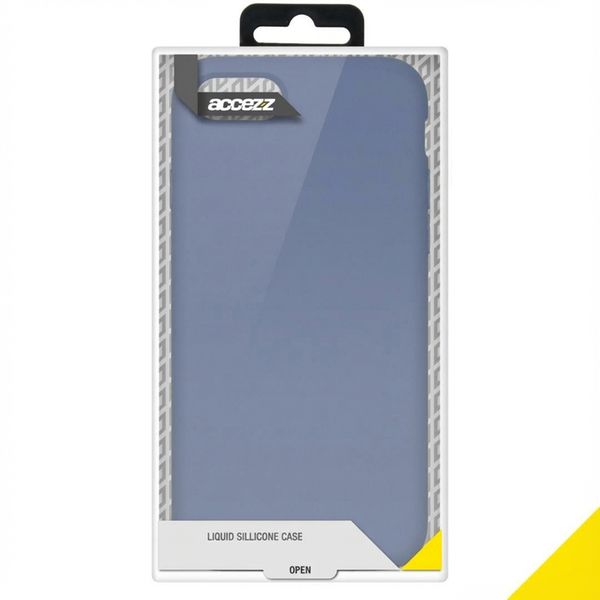 Accezz Liquid Silicone Backcover Apple iPhone SE (2022 / 2020) / 8 / 7 - Lavender Gray