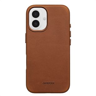 Accezz Vintage Leather Magsafe Backcover iPhone 16 - Tabacco Cognac