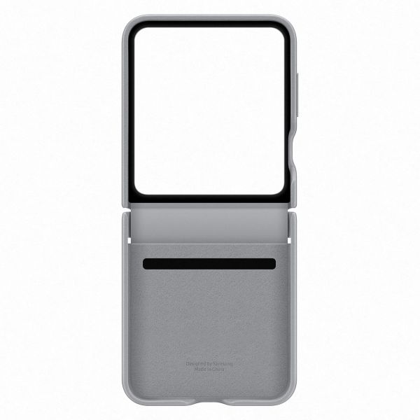 Samsung Originele KindSuit Vegan Leather Case Samsung Galaxy Z Flip 6 / Flip 7 FE - Gray
