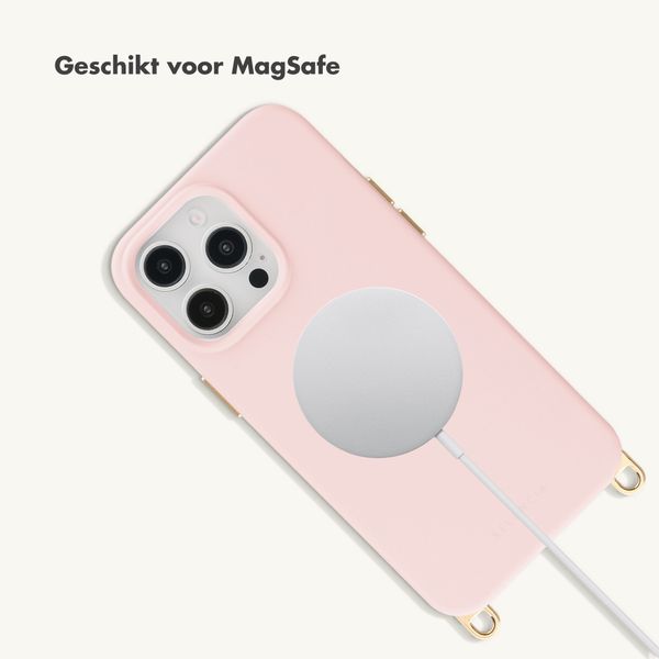 Selencia Rivièra MagSafe Backcover met afneembare haakjes Apple iPhone 13 Pro - Sorbet Pink
