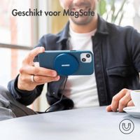 Accezz Leather Backcover met MagSafe Apple iPhone 14 Plus - Donkerblauw
