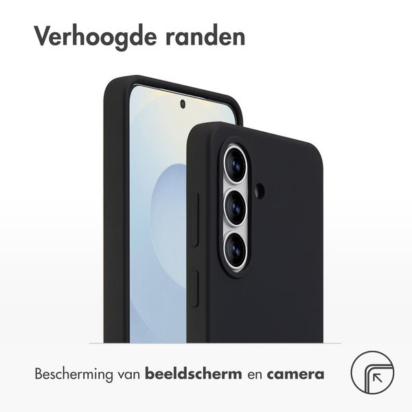 Accezz Liquid Silicone Backcover Samsung Galaxy S26 - Zwart