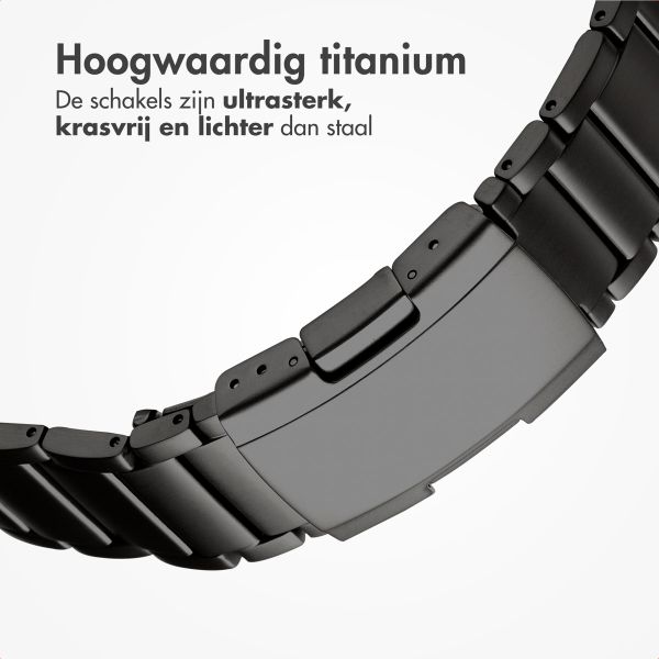 Accezz Mat Titanium bandje voor de Samsung Galaxy Watch Ultra (2024/2025) - Zwart