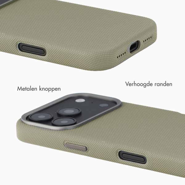 Accezz Mesh Backcover met MagSafe Apple iPhone 17 Pro - Donkergrijs