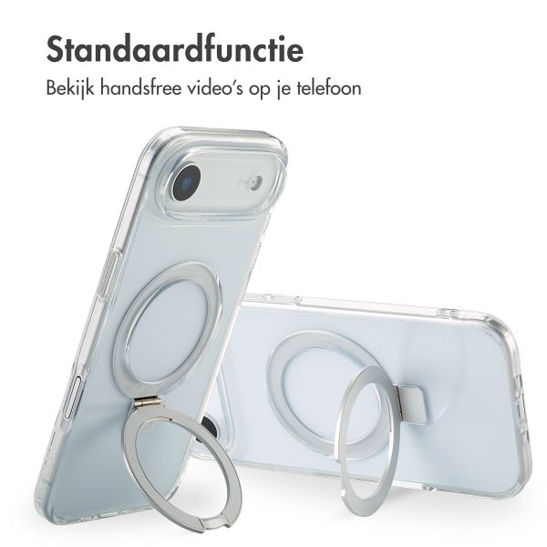 Accezz Ring Stand Backcover met MagSafe Apple iPhone 17 Air - Transparant