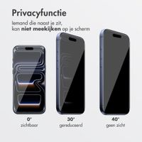 Accezz Gehard Glas Privacy Screenprotector + Applicator Apple iPhone 17 Pro