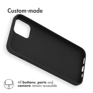 Accezz Color Backcover iPhone 13 - Zwart