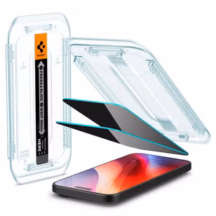 Spigen GLAStR Privacy EZ Fit Screenprotector + Applicator Apple iPhone 16 Pro Max