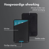 Accezz Magnetische Leren Kaarthouder - Geschikt voor Apple Find My - Onyx Black