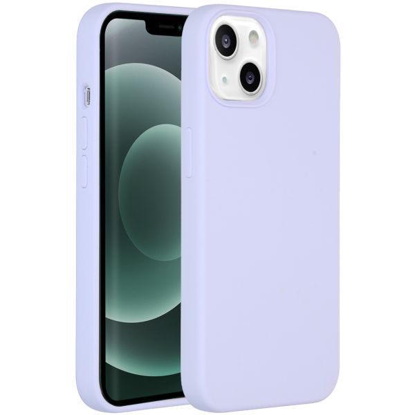 Accezz Liquid Silicone Backcover iPhone 13 Mini - Paars