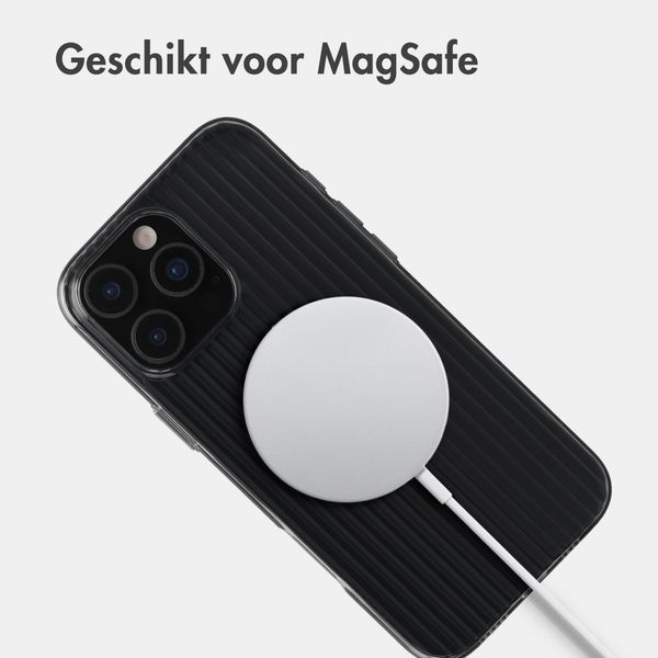 Accezz Lite Backcover met MagSafe | Fluted | Apple iPhone 16 Pro Max - Smokey Clear