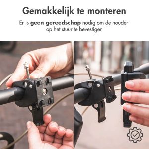 Accezz Telefoonhouder fiets - Verstelbaar - Universeel - Zwart