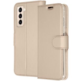 Accezz Wallet Softcase Bookcase Samsung Galaxy S21 Plus - Goud