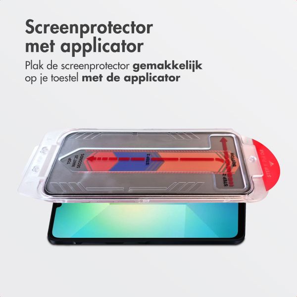 Accezz Gehard Glas Privacy Screenprotector + Applicator Samsung Galaxy A16 (4G/5G) / A17 (5G)