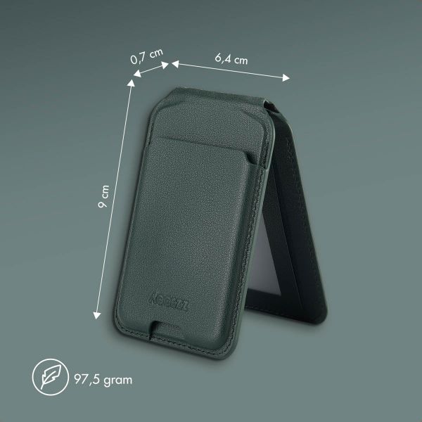 Accezz Leren Wallet met standaard voor MagSafe - Cedar Green