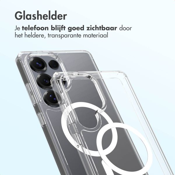 Accezz Xtreme Impact Backcover met MagSafe Samsung Galaxy S25 Ultra - Transparant