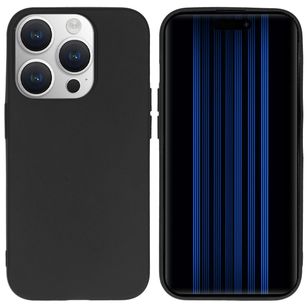 Accezz Color Backcover Apple iPhone 15 Pro - Zwart