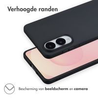 Accezz Color Backcover Samsung Galaxy S25 Edge - Zwart