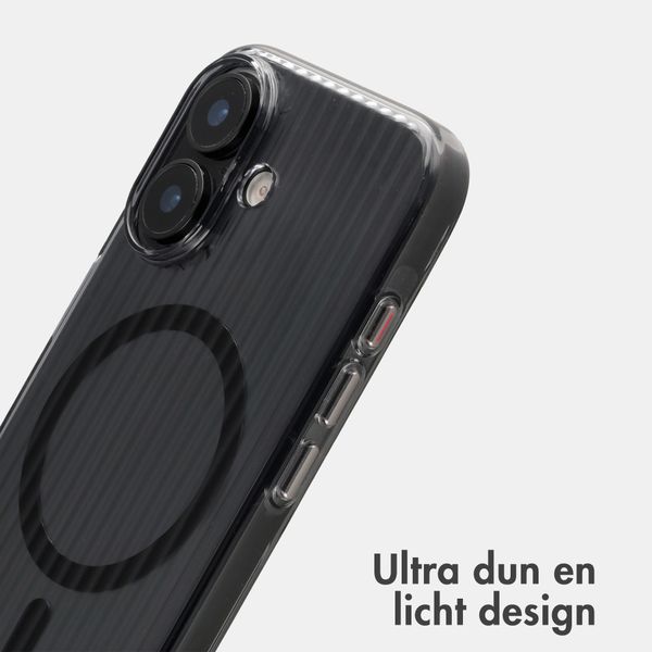 Accezz Lite Backcover met MagSafe | Fluted | Apple iPhone 17 - Smokey Clear