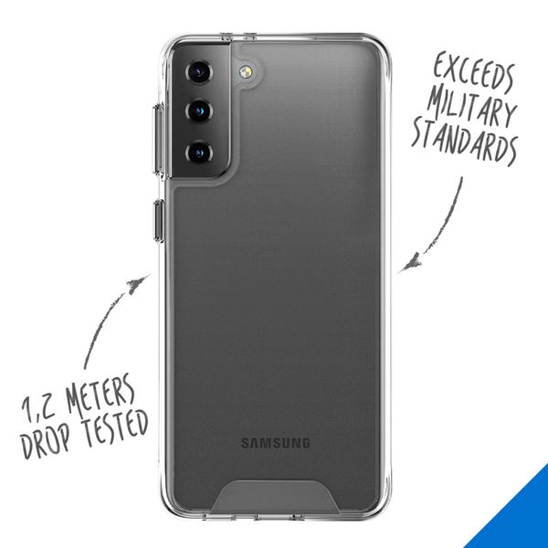 Accezz Xtreme Impact Backcover Samsung Galaxy S21 Plus - Transparant