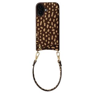 Selencia Nova Real Leather Backcover met Koord en Pashouder Apple iPhone 17 - Fawn Chic