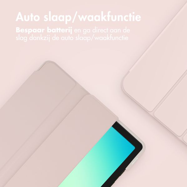 Accezz Smart Silicone Bookcase Samsung Galaxy Tab A11 Plus / A9 Plus - Roze