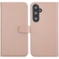 Selencia Echt Lederen Bookcase Samsung Galaxy S24 FE - Dusty Pink