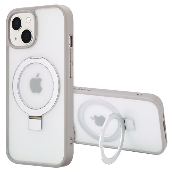 Accezz Ring Stand Backcover met MagSafe iPhone 15 - Grey