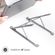 Accezz Laptop houder - Laptop standaard - Verstelbaar en opvouwbaar - Premium - Aluminium - Grijs