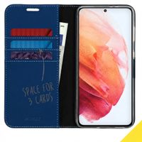Accezz Wallet Softcase Bookcase Samsung Galaxy S21 - Donkerblauw