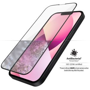 PanzerGlass Anti-Bacterial CaseFriendly Screenprotector iPhone 13 Mini - Zwart