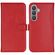 Selencia Echt Lederen Bookcase Samsung Galaxy S24 Plus - Rood