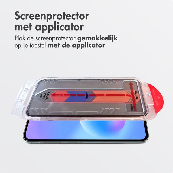Accezz Gehard Glas Screenprotector met Applicator - 2-pack Samsung Galaxy A57 (5G)