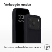 Accezz Liquid Silicone Backcover met MagSafe Apple iPhone 18 Pro Max / 17 Pro Max - Zwart