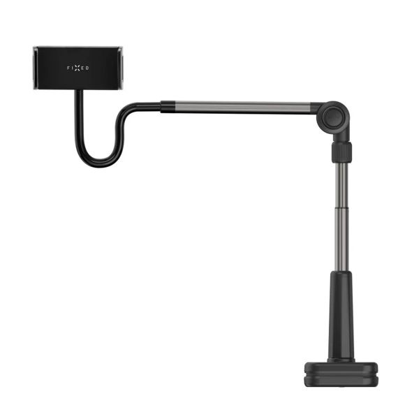 Fixed Relax tablet standaard - Verstelbaar - 360 graden draaibaar - Zwart