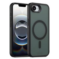 Accezz Rugged Frosted MagSafe Backcover Apple iPhone 16e - Zwart