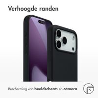 Accezz Liquid Silicone Backcover met MagSafe Apple iPhone 17 Pro Max - Zwart