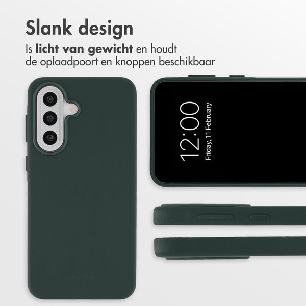 Accezz MagSafe Leather Backcover Samsung Galaxy A57 (5G) - Cedar Green