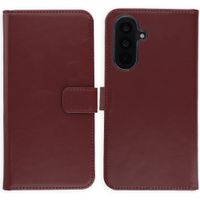 Selencia Echt Leren Bookcase Samsung Galaxy A36 / A56 - Burgundy