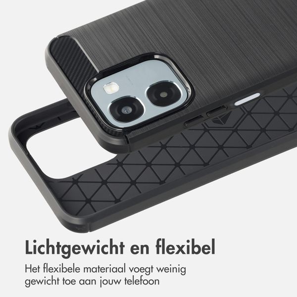 imoshion Brushed Backcover Oppo A6 (5G) - Zwart